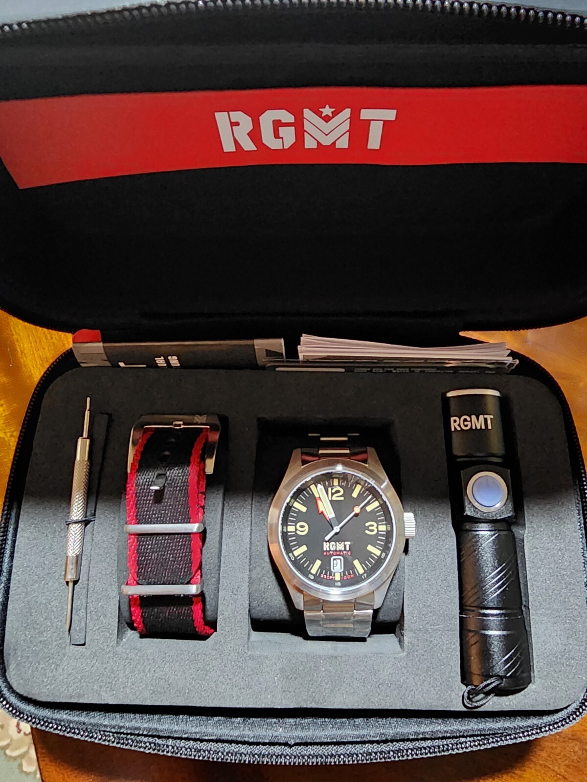 RGMT LOCUST Automatic Watch Set RG-8051-11 BLACK **New**