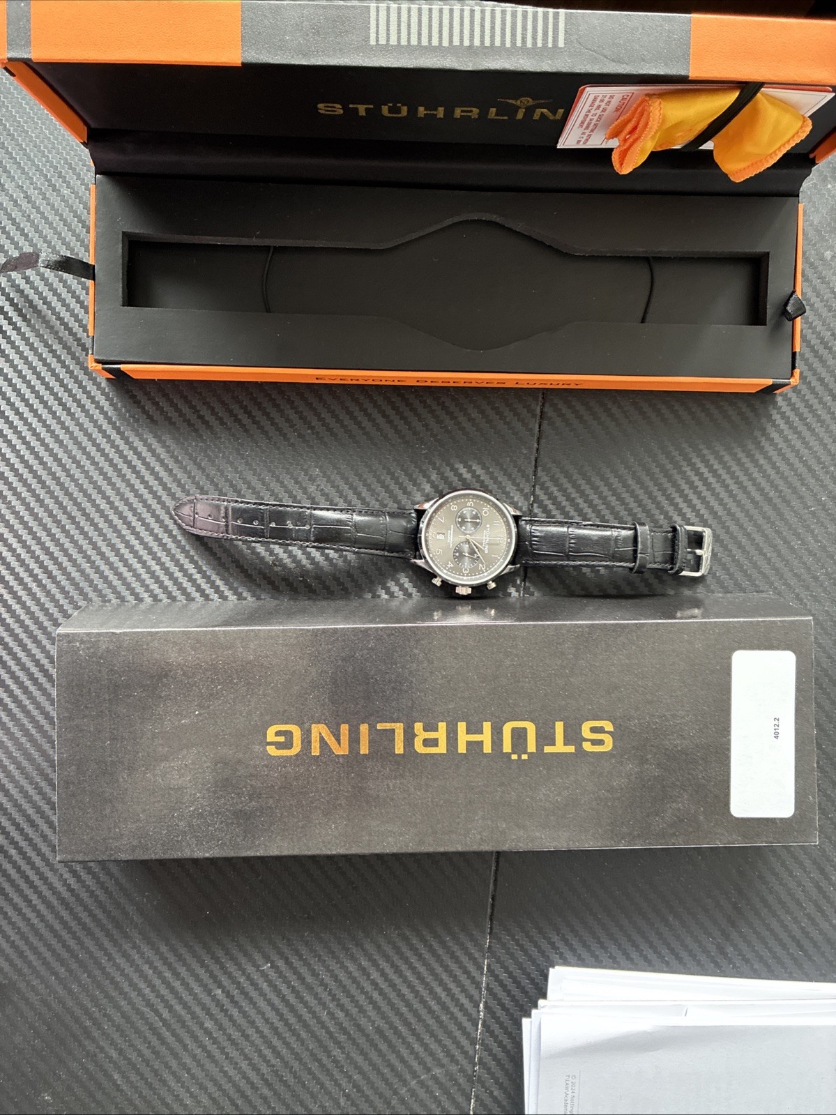 stuhrling original , water resistant, 2 years manufacturer Warranty