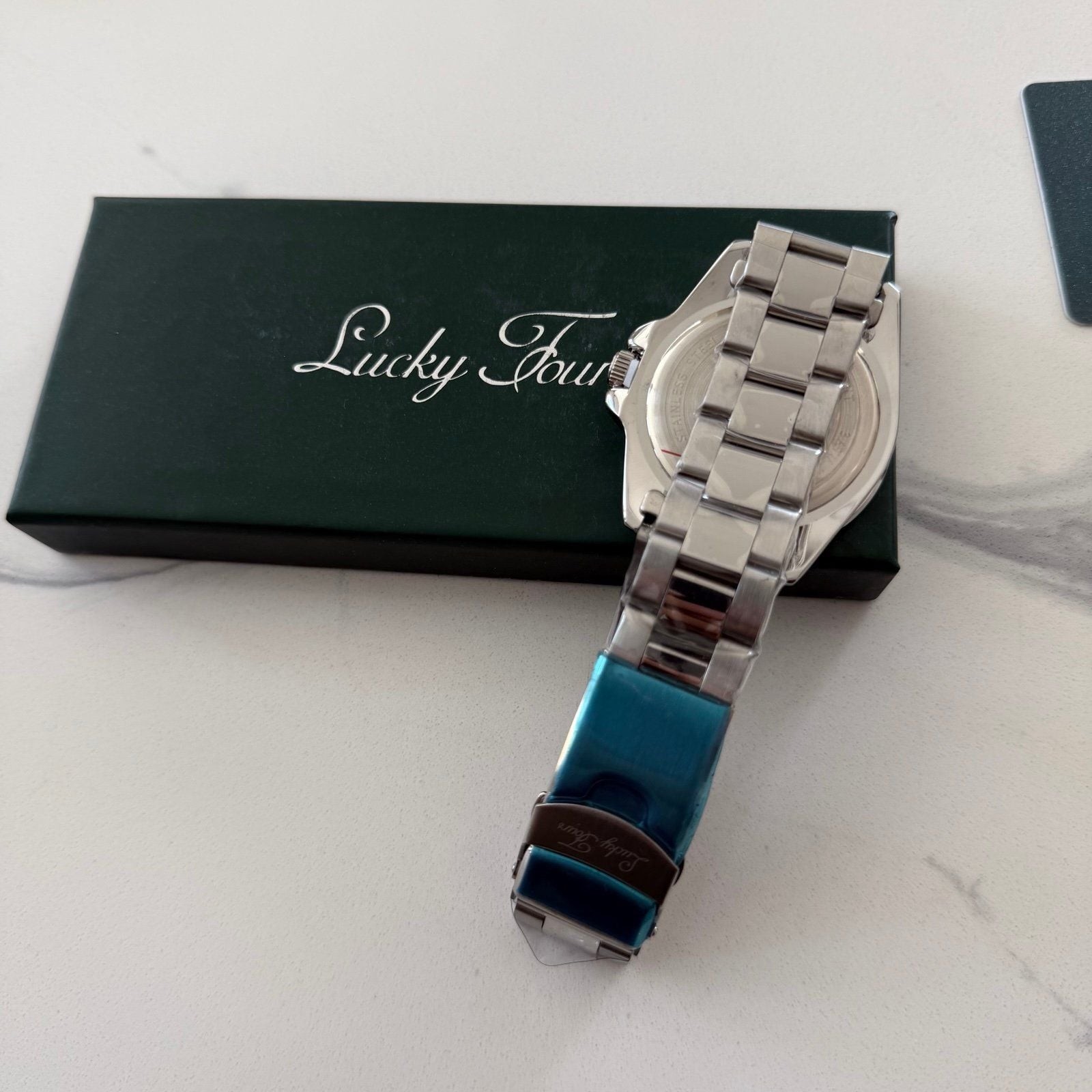 Lucky Fours Baretta Emerald Green Dive Watch New in Box