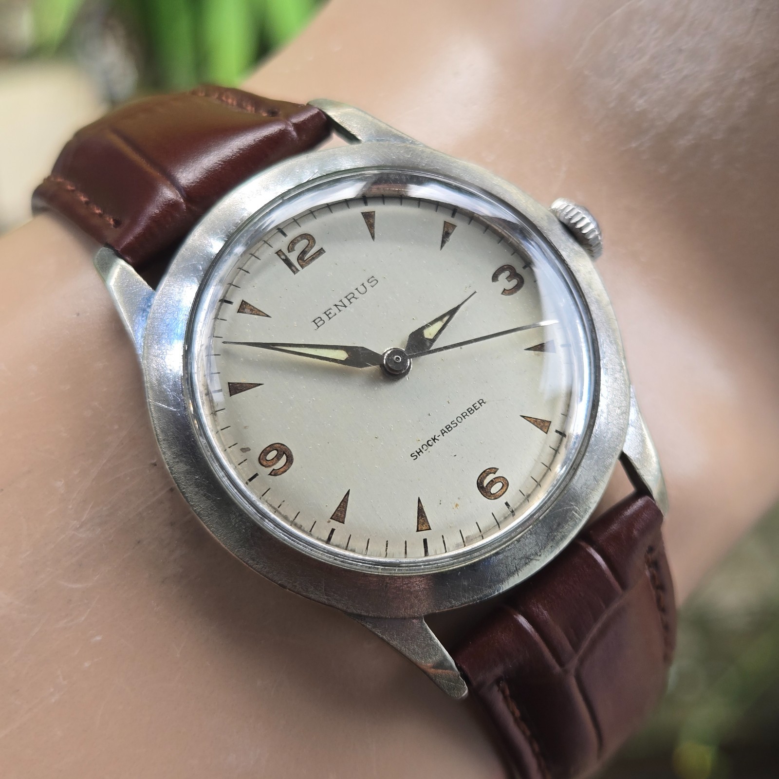 Vintage BENRUS men’s manual wind watch ETA 2370 17Jewels swiss 1960s