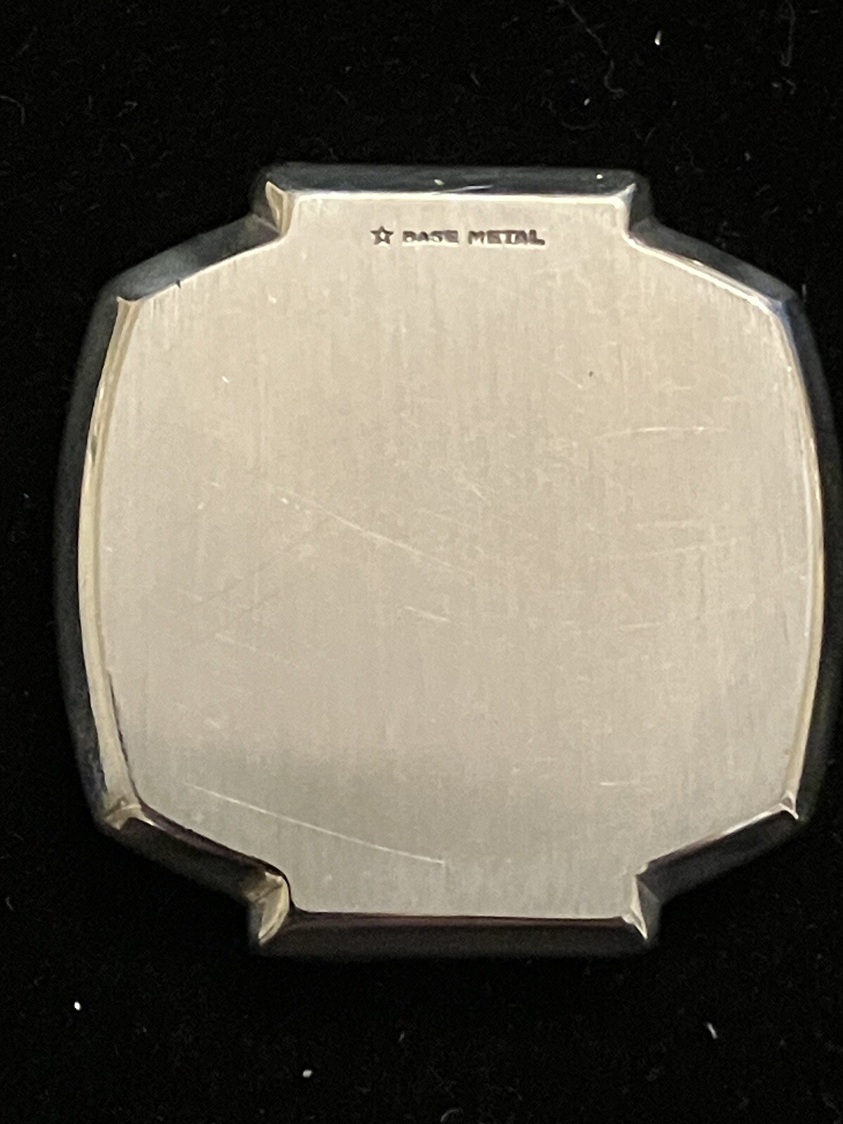 VINTAGE STAR WATCH CO. SQUARE CASE, LUGS, CRYSTAL & BACKING NOS-37MM, 10K RGP