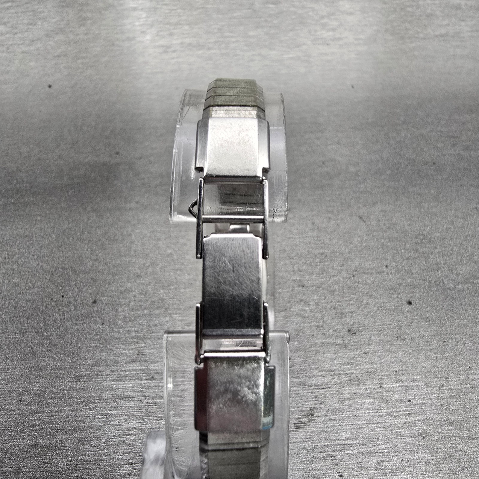 Seiko Watch Women 12mm Silver Dial Silver Tone Rectangle 2E20-5029 New Battery