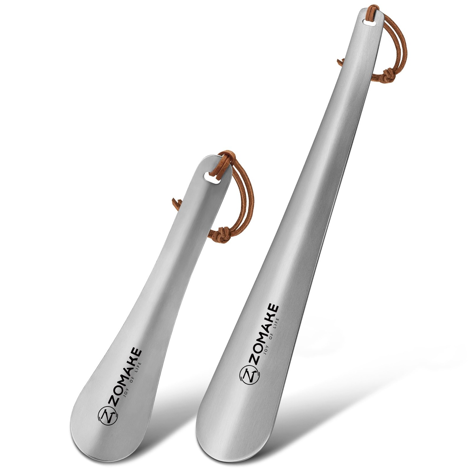 ZOMAKE Shoe Horn Long Handle for Seniors Men Women,Metal Long Shoehorn11.8 | Sta