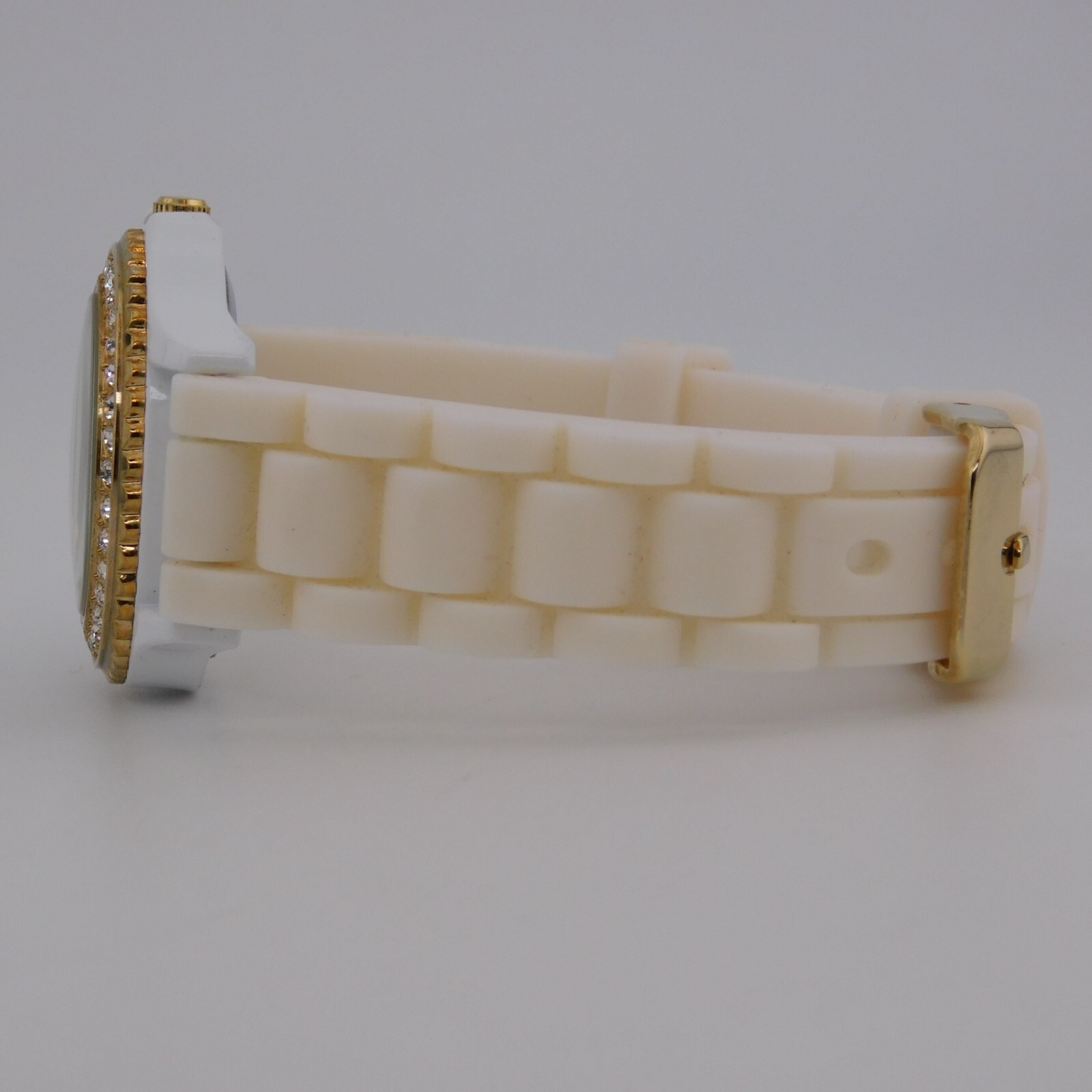 Geneva No:7805 White-Tone Quartz Analog Women’s Watch New Battery