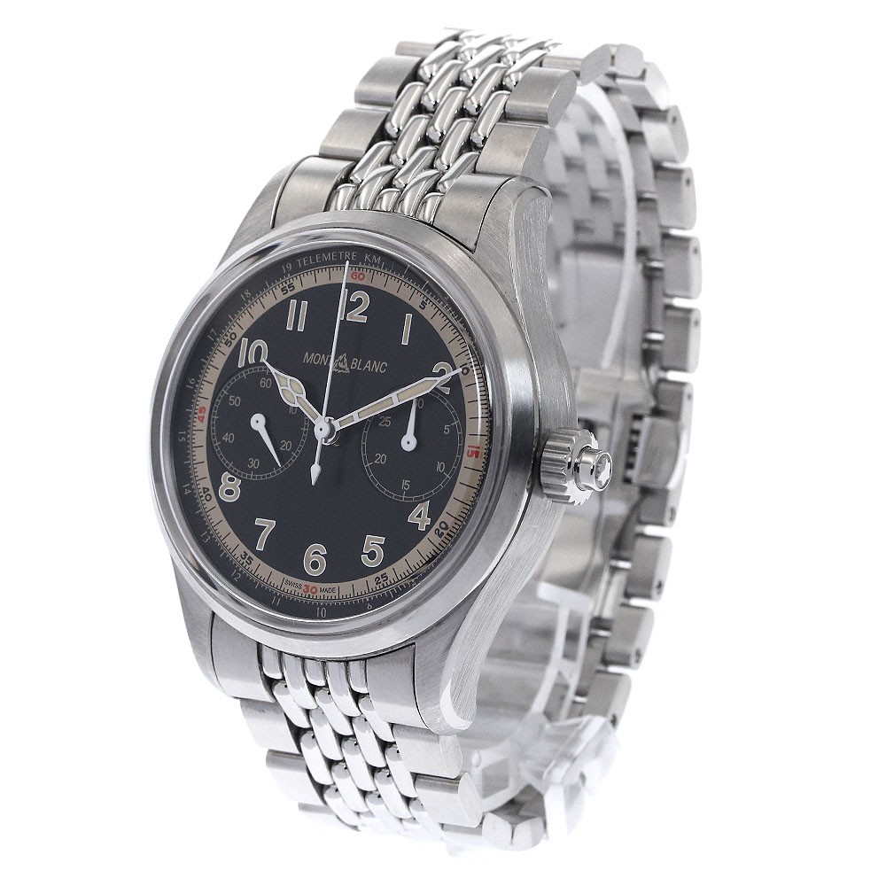 MONTBLANC 1858 Monopusher Chronograph 125582 black Dial Automatic Men’s_894789