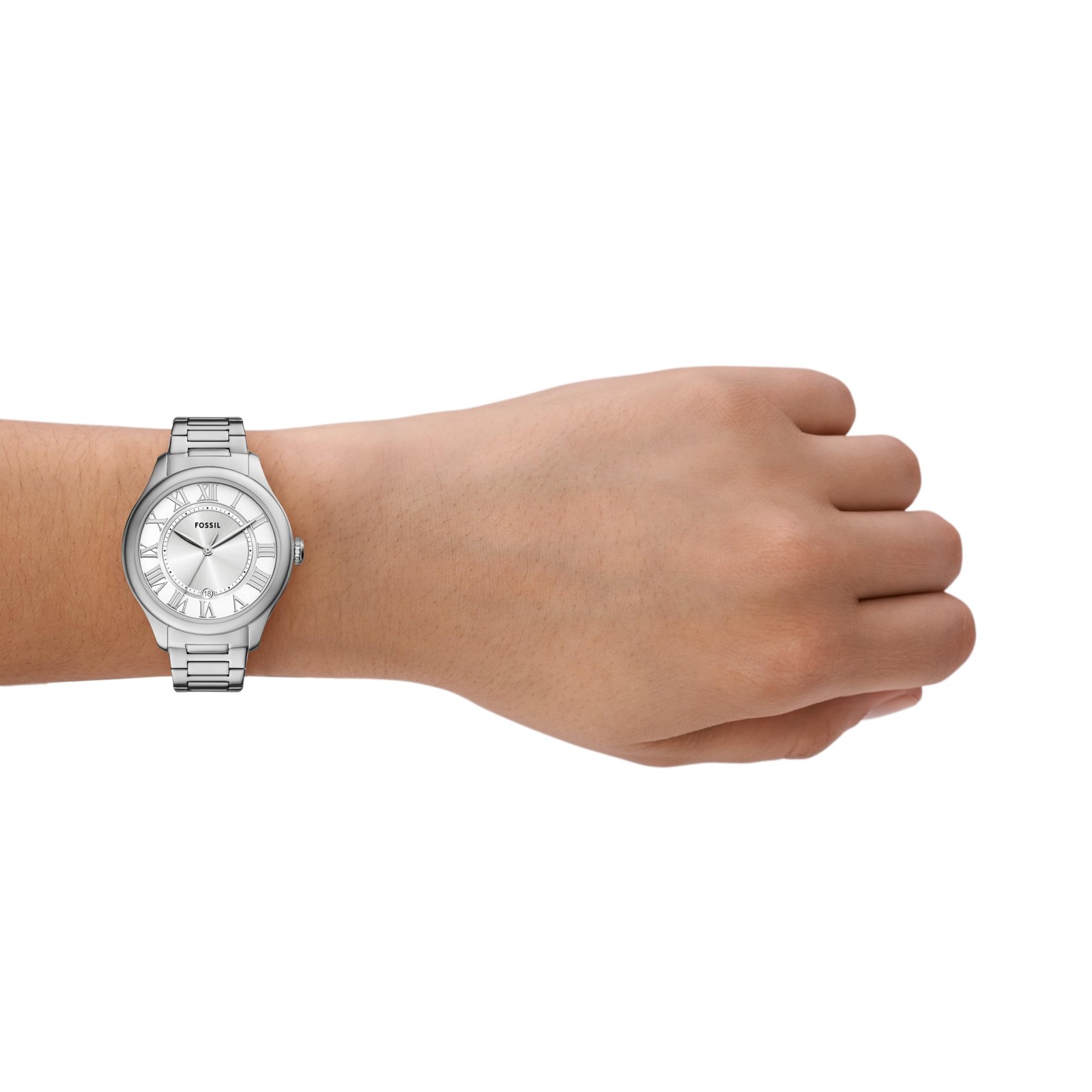Fossil Women’s Watch, Gilmore Three-Hand Date Stainless Steel Watch for Women