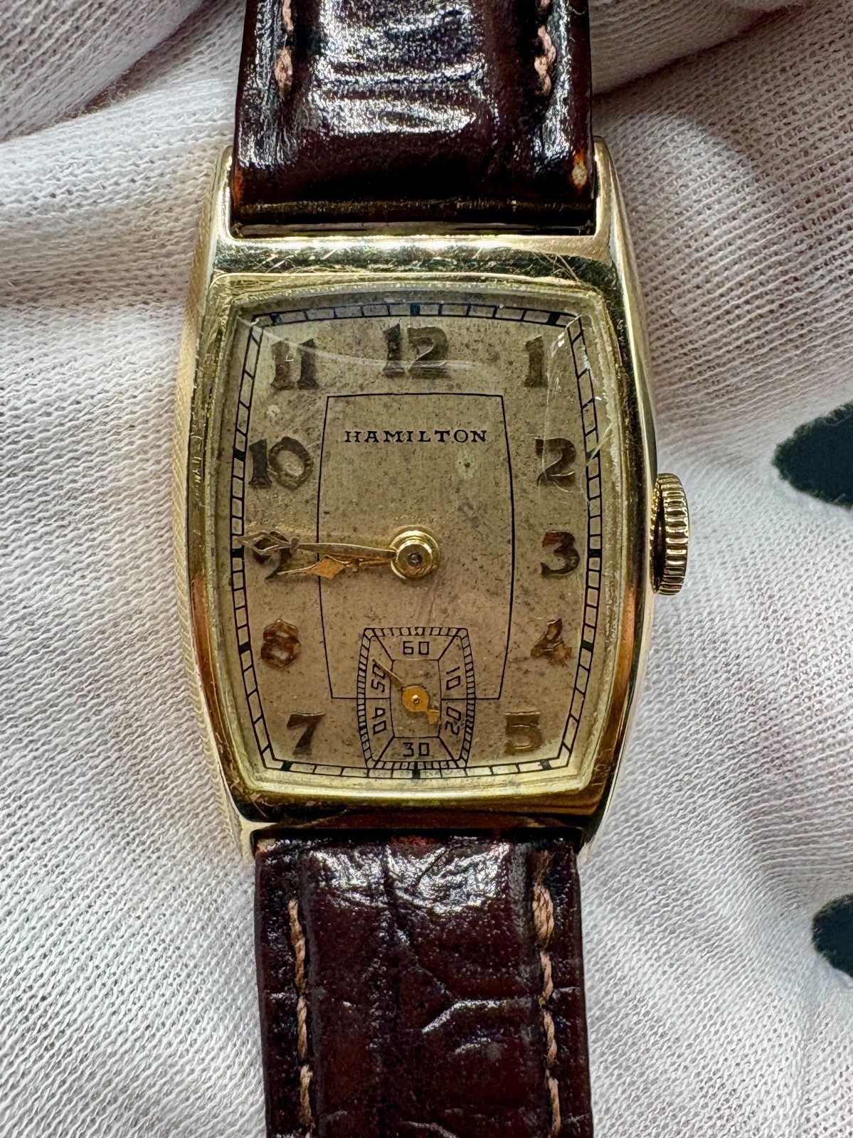 Serviced | Vintage Hamilton Art Deco 17 Jewel Cal.980 | Serviced | 14K Gold Fill