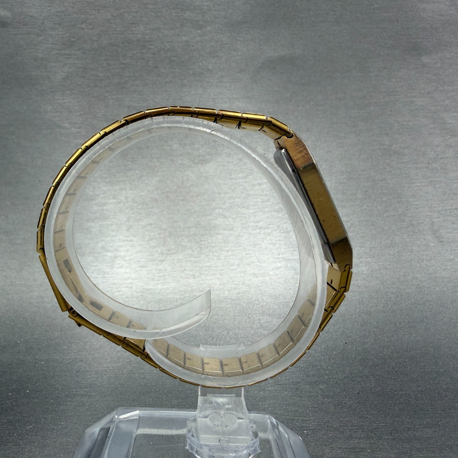 Bulova Watch Women 12mm Black Dial Gold Tone Octagon 92T22 New Battery