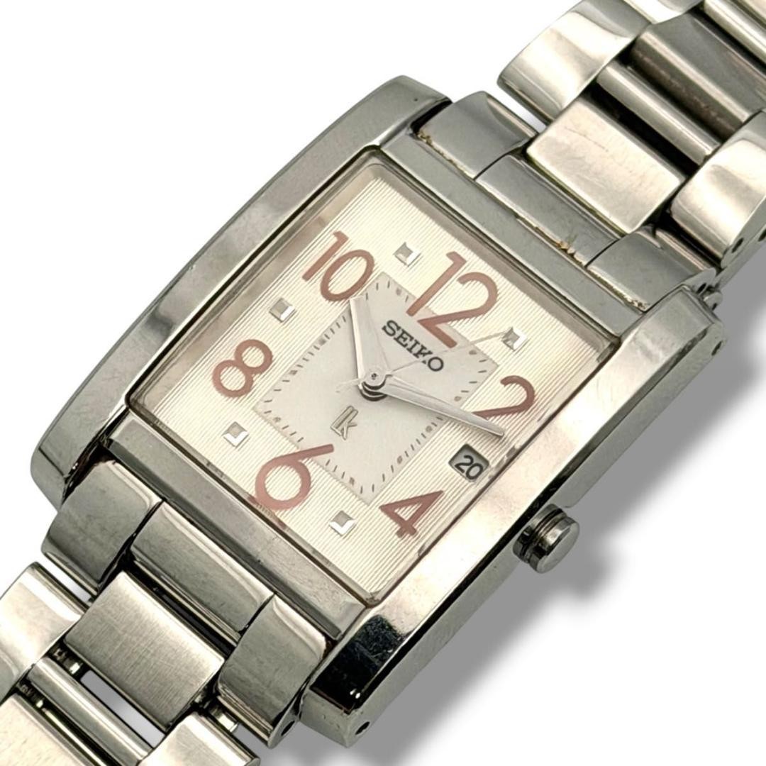 Seiko 7N82-00DK0 Women Quartz Wristwatch Silver Dial