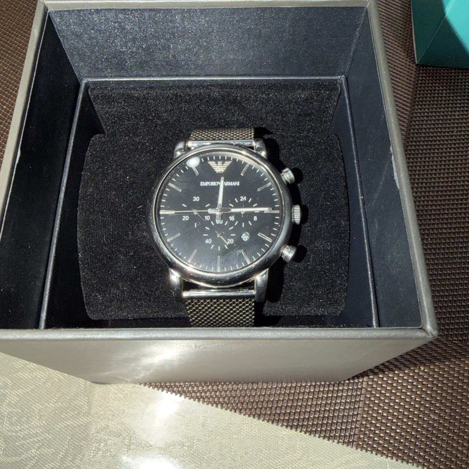 Emporio Armani AR1808 Classic Chronograph Black Dial 46mm Men’s Watch