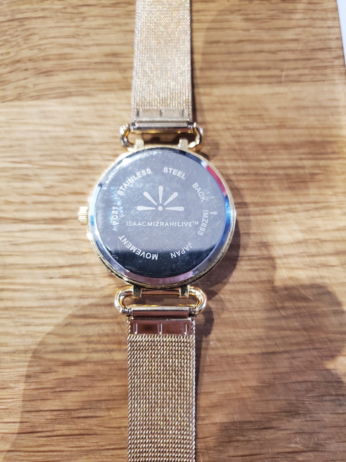 Isaac Mizrahi Live! Gold Cushion Case Women’s Watch Rarely Worn.
