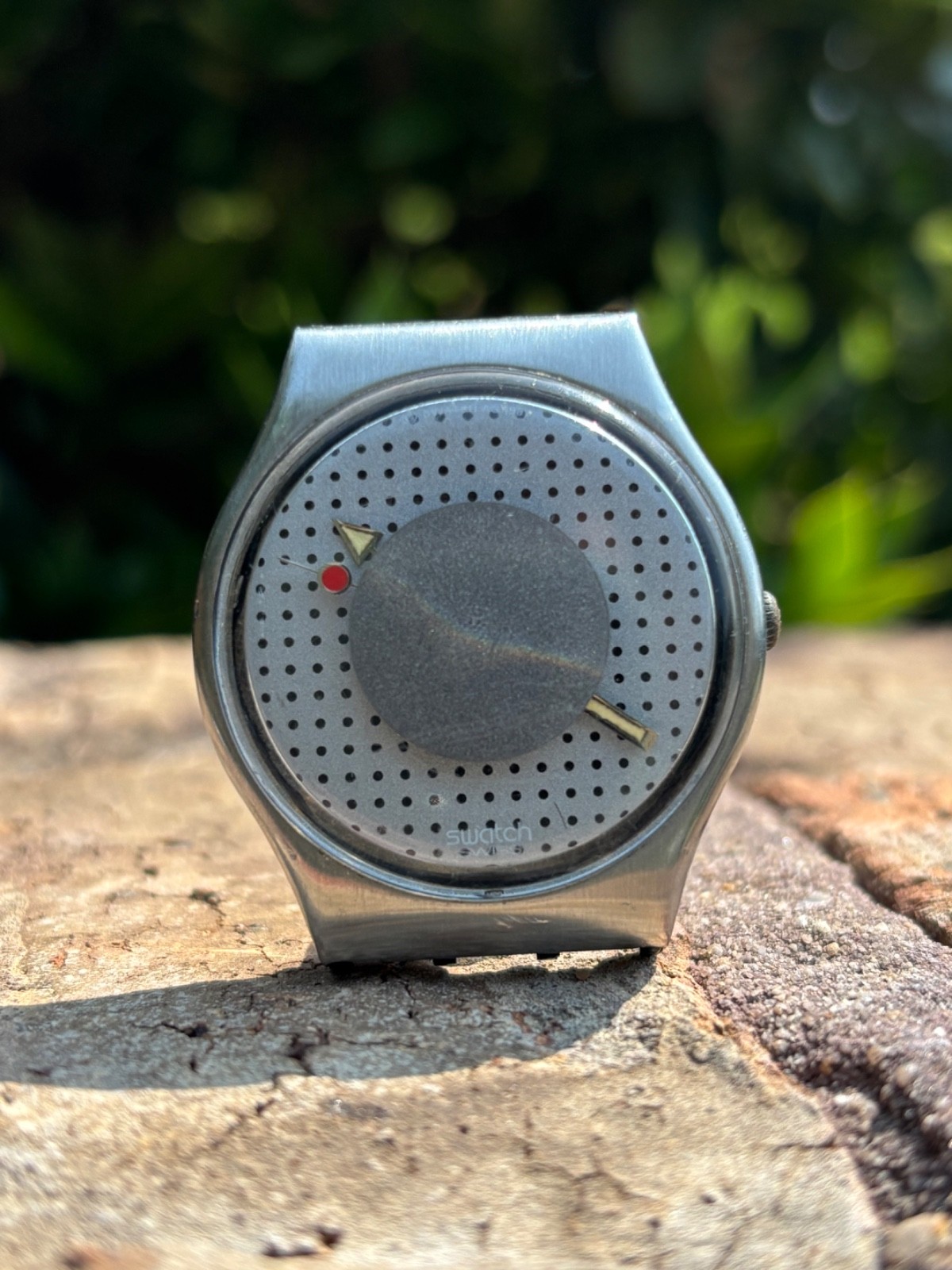 Vintage Swatch Swiss Quartz Watch Heartstone GX100 Running Pop Art