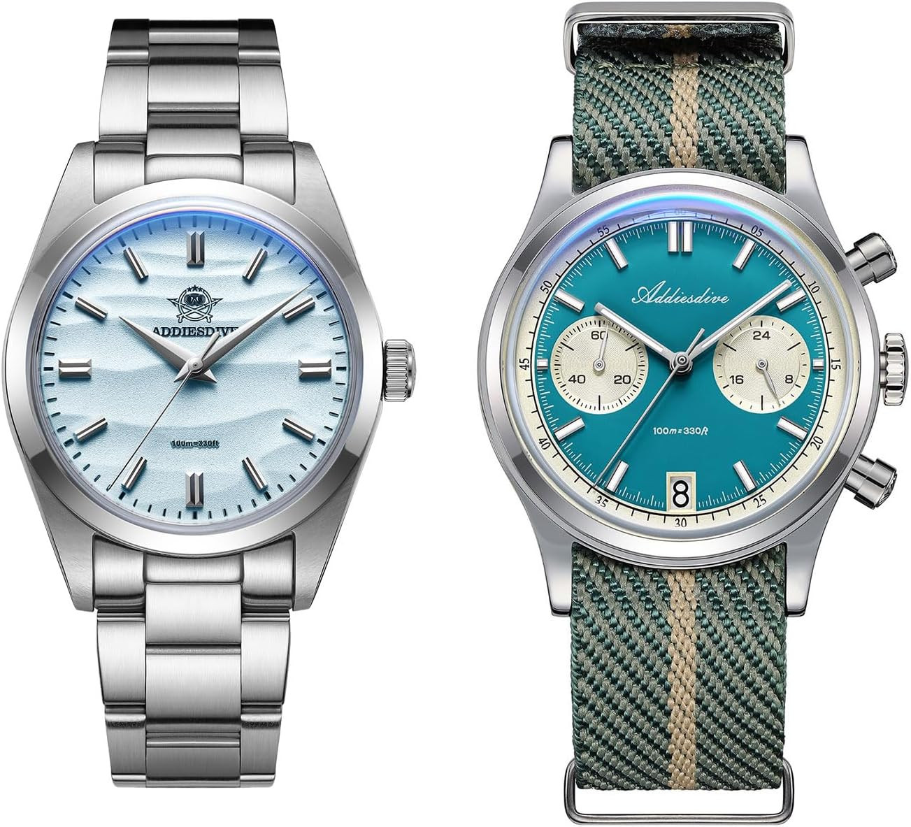 Quartz Analog AD2030 Dune Dial Minimalist Watch with AD2095 Multifunction Chrono