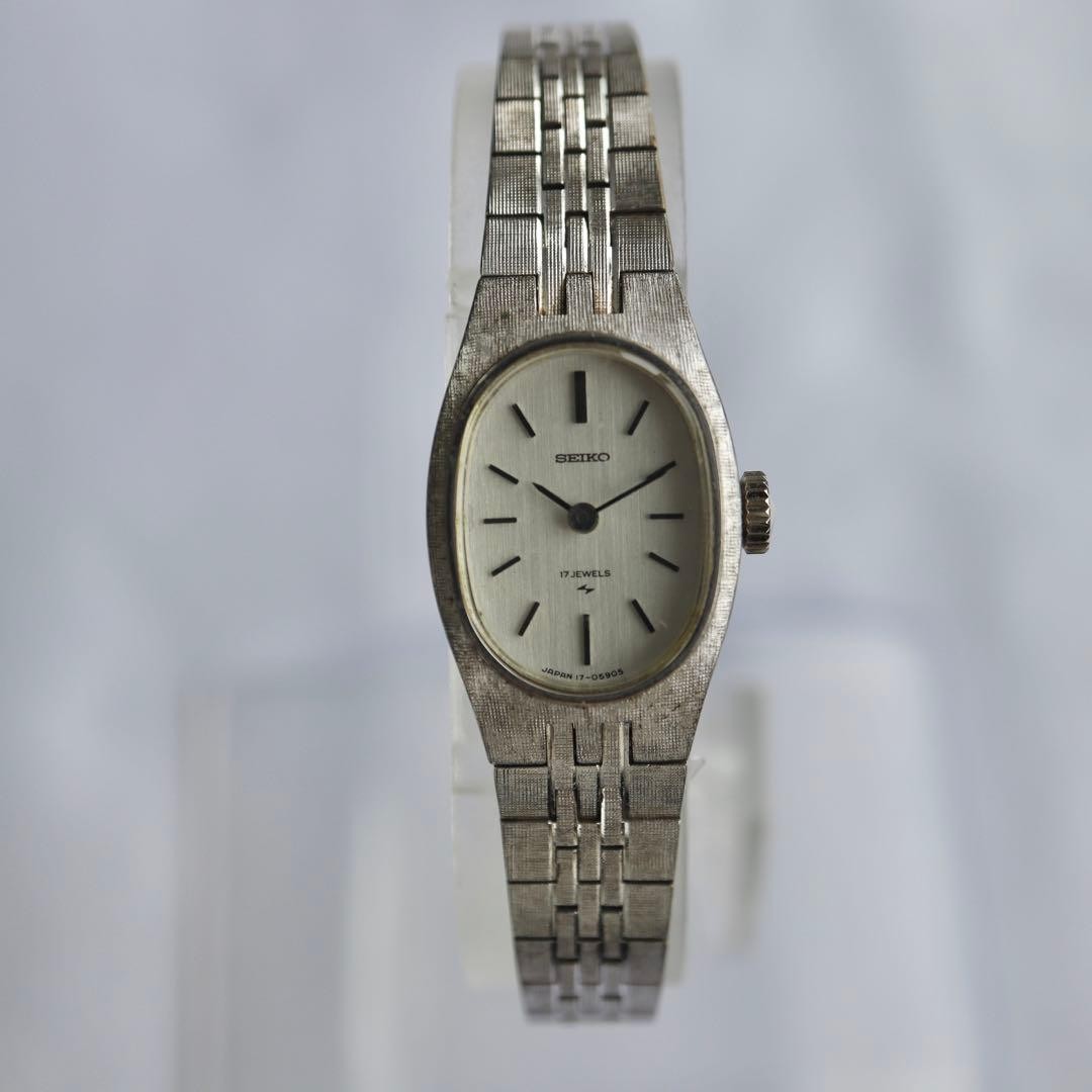 Seiko 1662 Manual Wind 17 Jewels Gold Ladies Watch Japan Vintage 071209