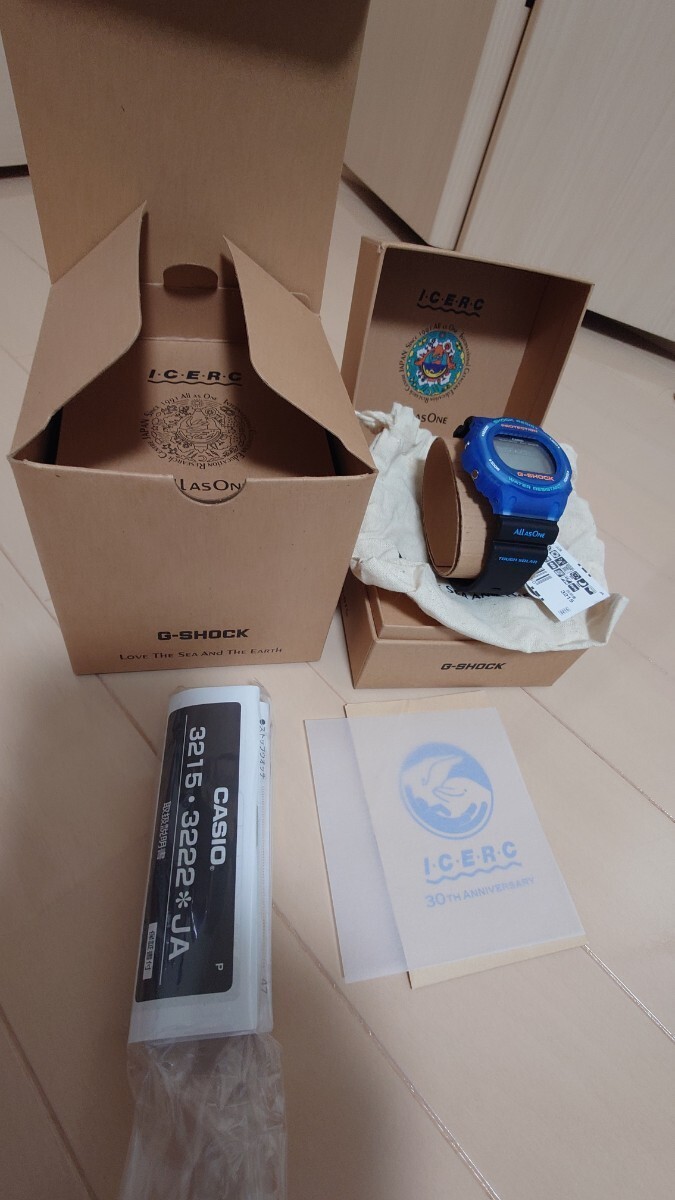 New and unused CASIO G-SHOCK GWX-5700K-2JR Irukuji 30th Anniversary Model Blue