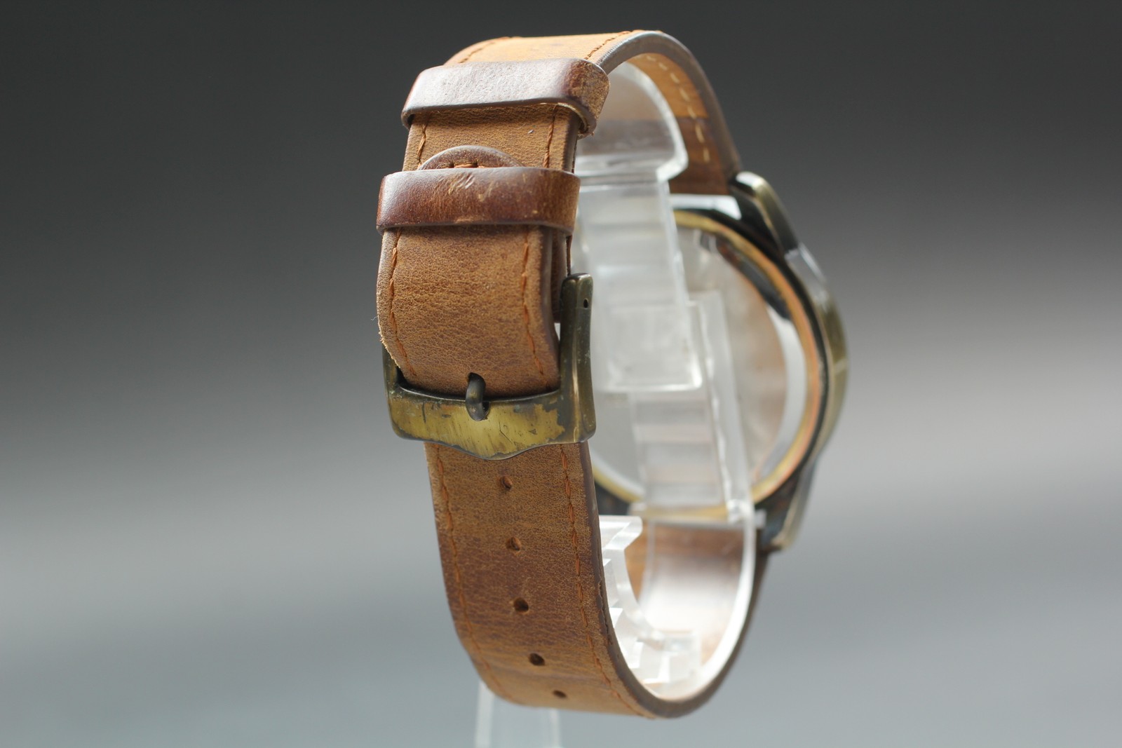 Vintage [Near MINT] Deep FDC048 Bronze Round 40mm Qz Men’s Watch From JAPAN