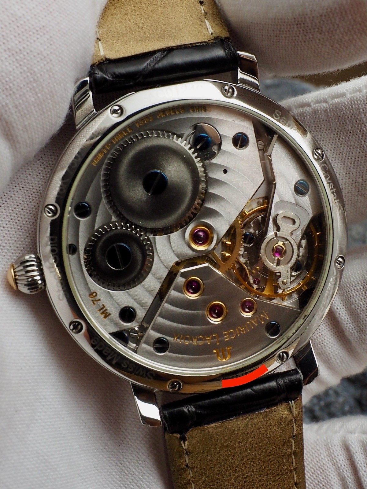 Maurice LaCroix Masterpiece Retrograde two tone 95% LNIB MP6198 RARE Calendrier