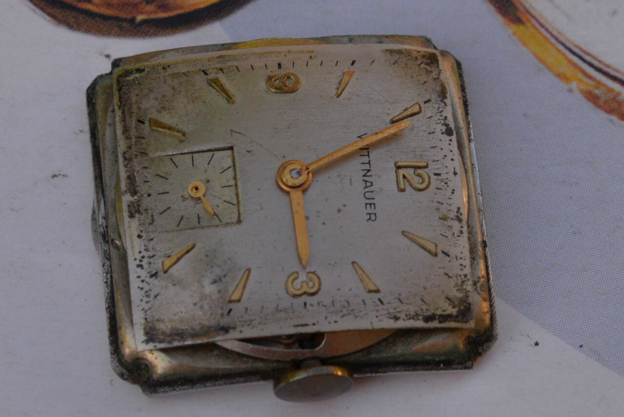 Vintage 1950s WITTNAUER 10S 10KGF 17J Manual Wind Men’s Watch–4 Repair