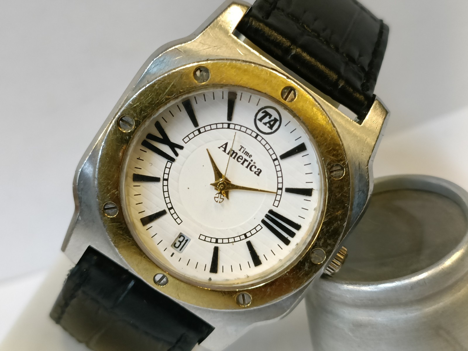 ADVERTISEMENT AMERICAN EXPRESS 5 YEARS OF SERVICE TIME AMERICA QUARTZ MEN’S WORK