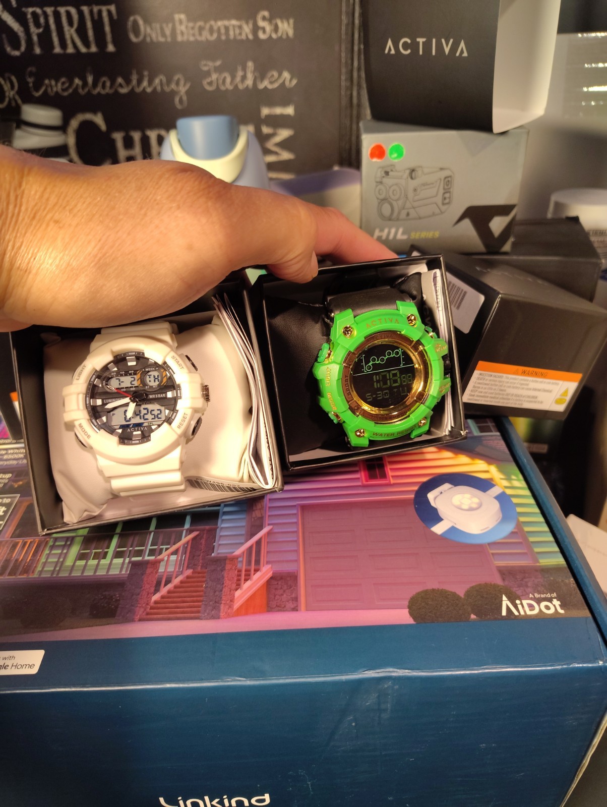 Activa X Invicta Men’s Digital Watch DEAL! The Green Hulk & Frosty White. BOTH!