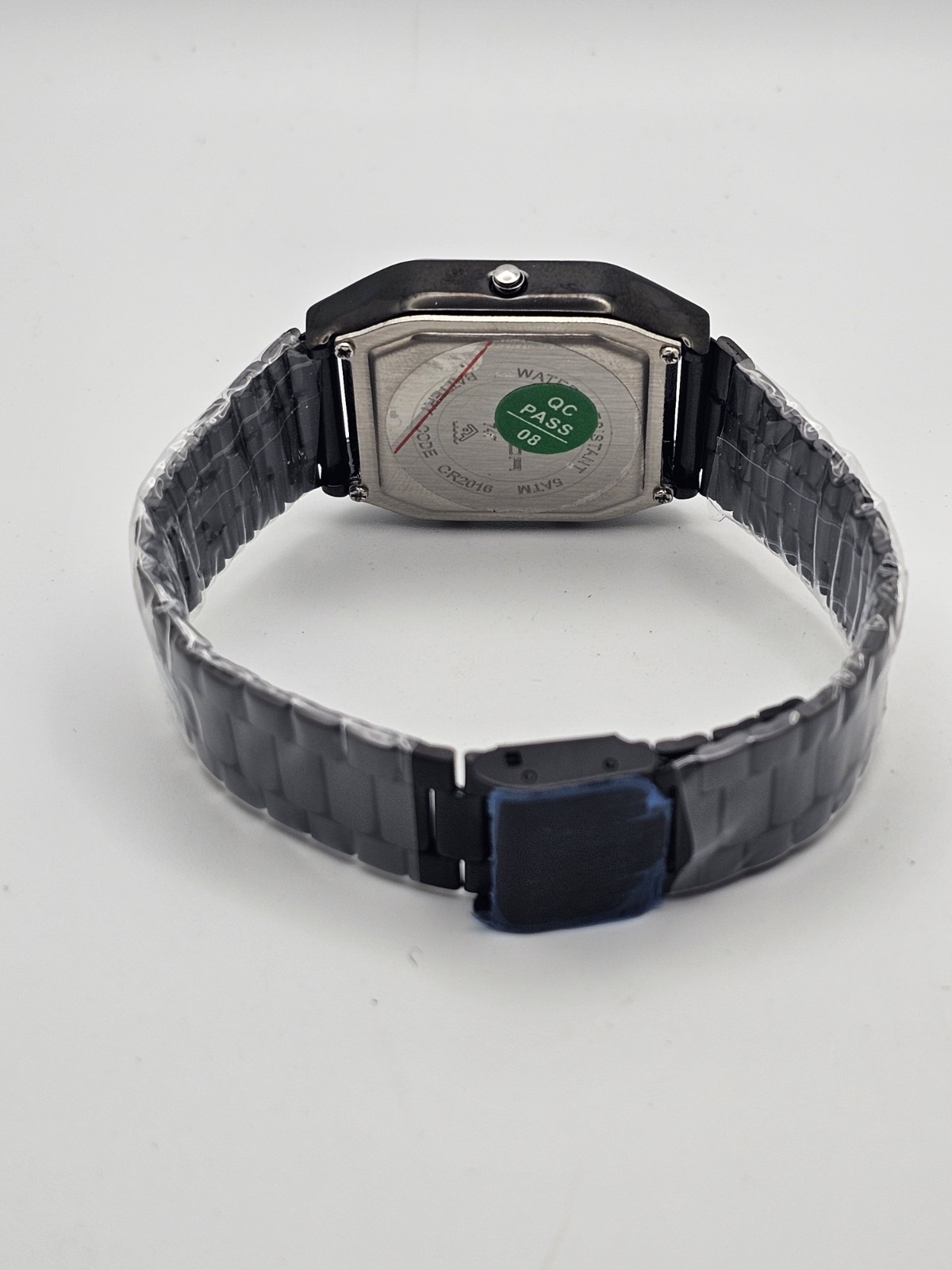 SANDA Classic Gloss Black Analog/Digital Green Backlight WR50M Men Stainless🔥👀