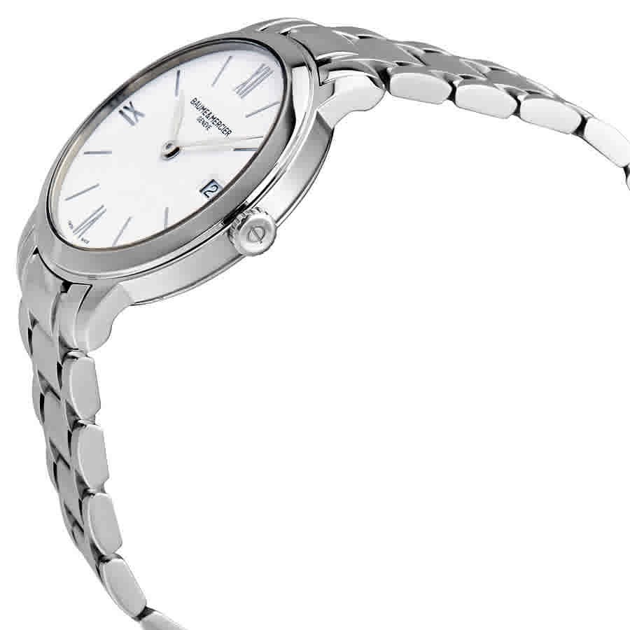 Baume and Mercier Classima White Dial Ladies Watch M0A10335