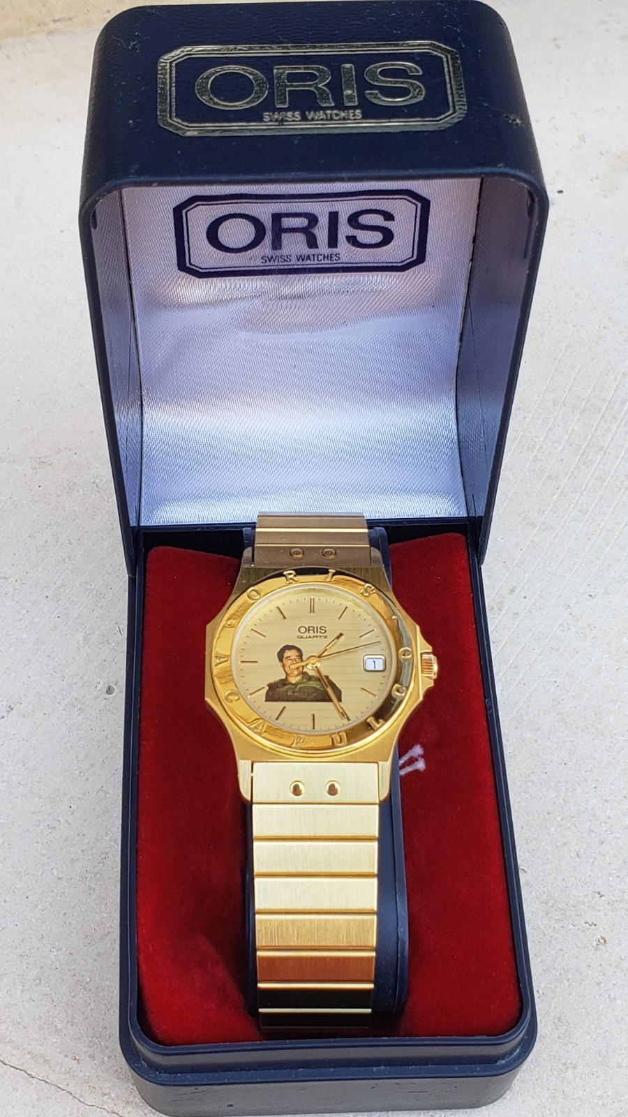 Rare Mint Oris Saddam Hussein Of Iraq 🇮🇶 33mm Quartz Mens Watch