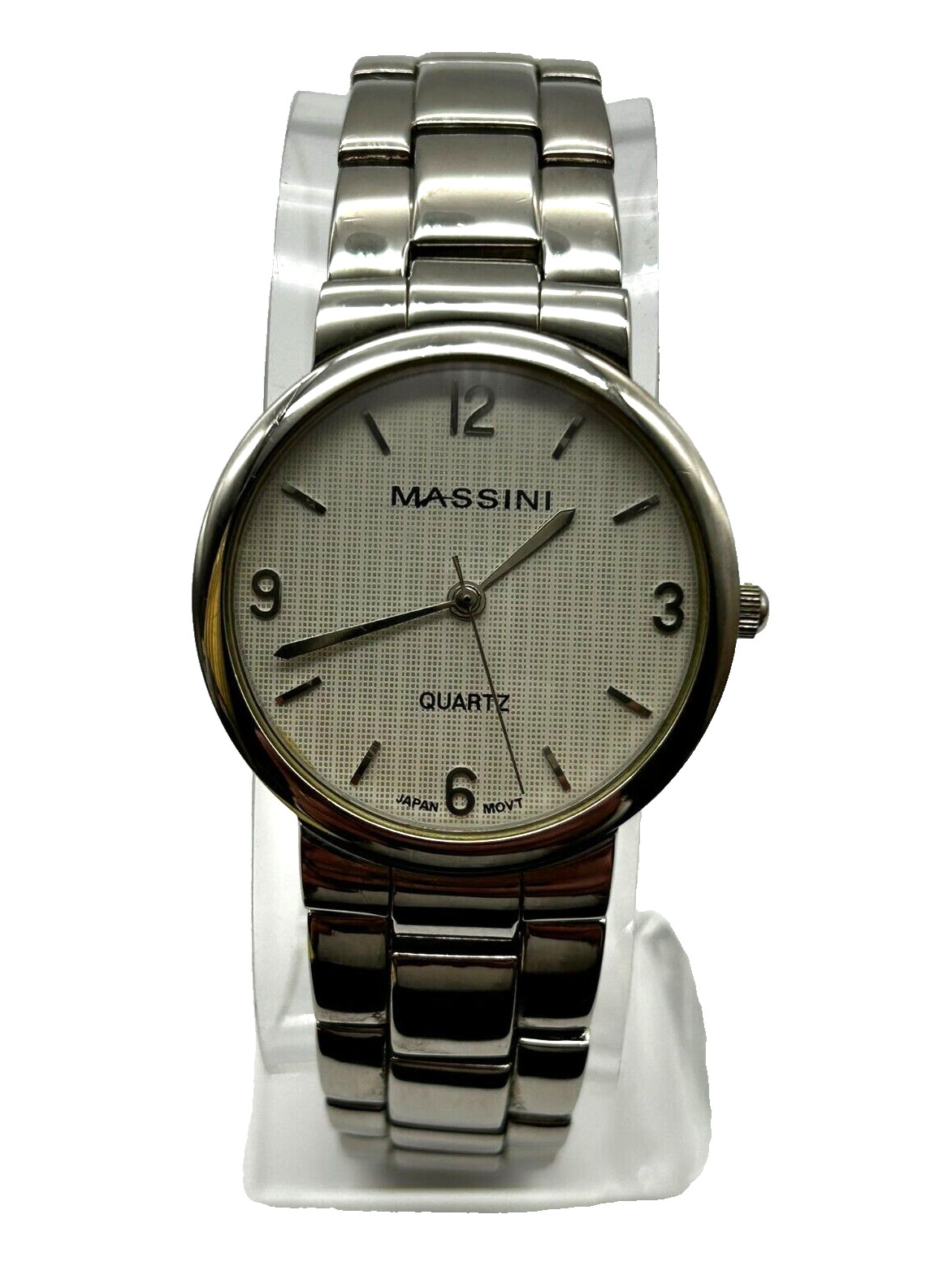 Massini Unisex Silver Tone Wrist Watch Second Hand Nurse