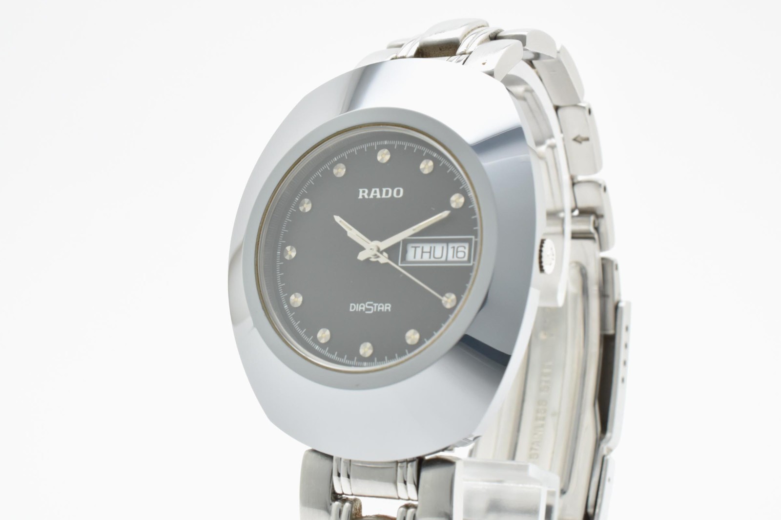 [Exc＋5] Rado Diastar 114.0391.3 Day Date Black Dial 35mm Men’s Watch JAPAN