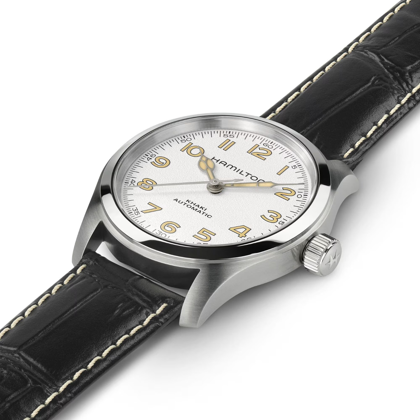 New Hamilton Khaki Field Murph 38mm Leather Strap Watch H70405710
