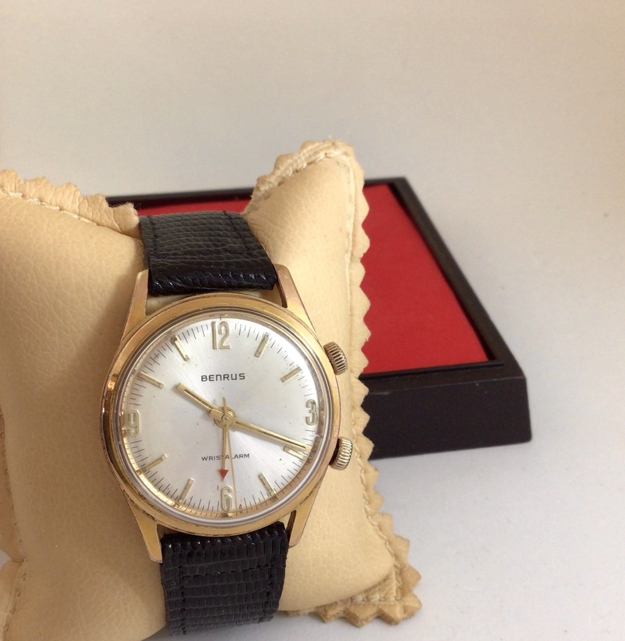 Vintage BENRUS WRIST ALARM Mod. DS10,Ref.3021,Cal.AS 1475, 17J,Ca.1960s,Working.