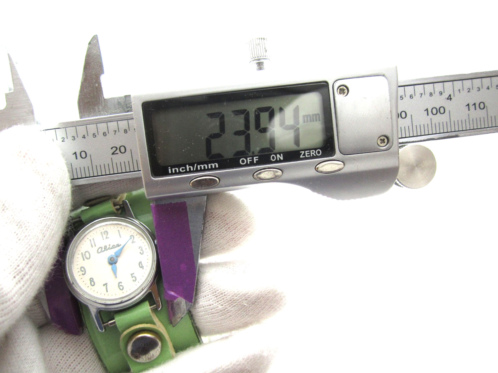 Vtg Alice Women Watch Mechanical Hand Wind Analog 23mm Indie Minimalist (H942)
