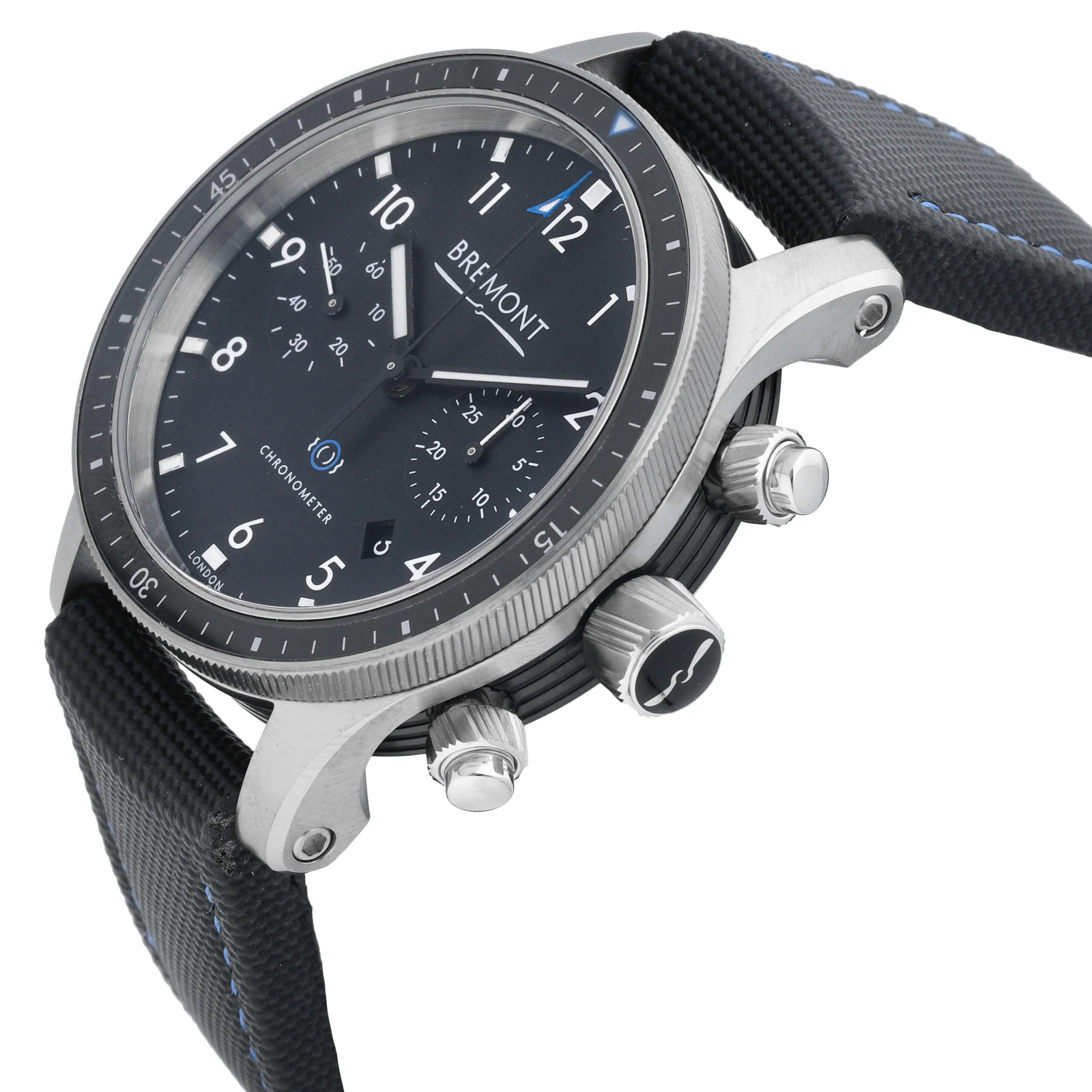 Bremont Boeing 247 Chronograph Black Dial 43mm Automatic Mens Watch BM247-BK-R-S