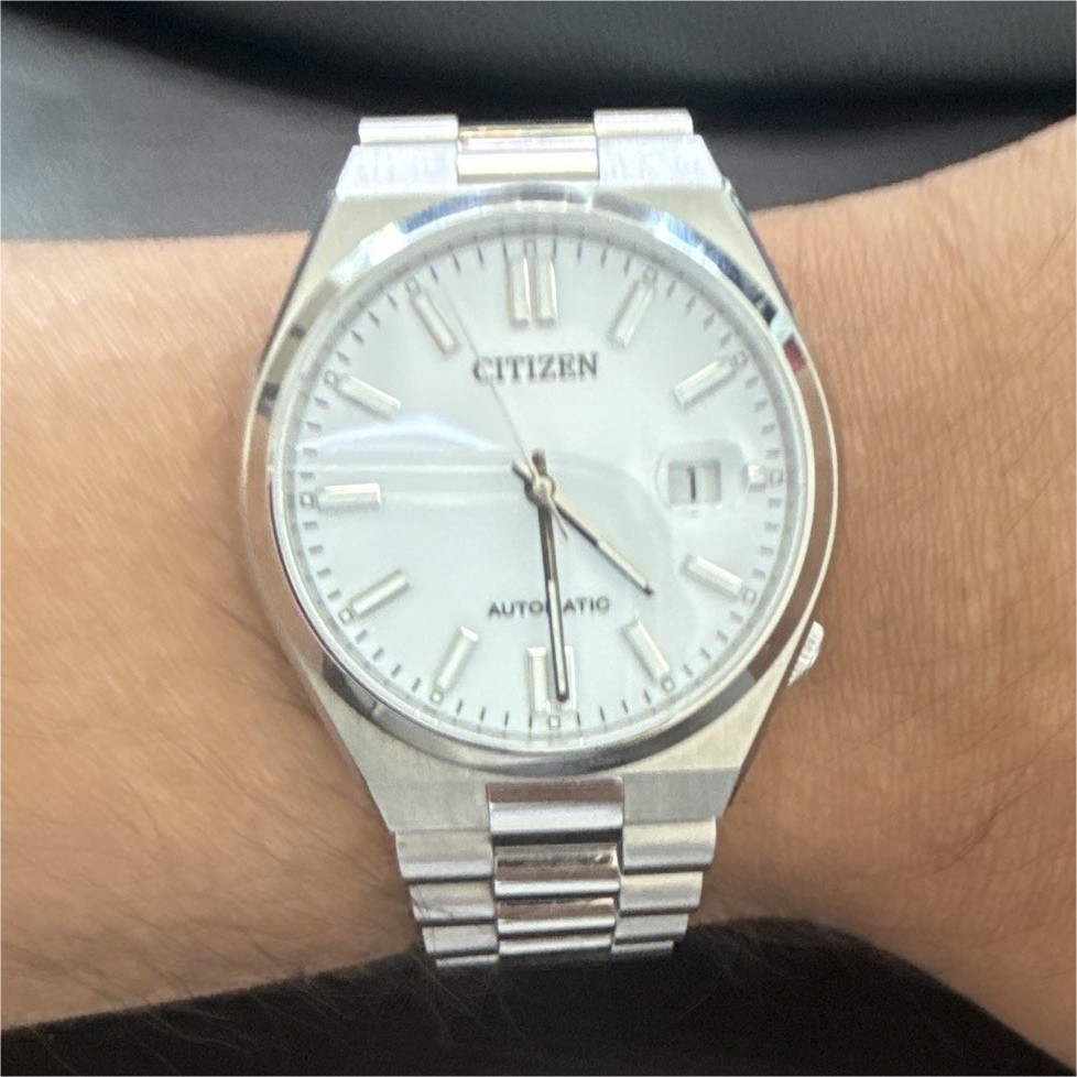 Citizen Tsuyosa Men’s Automatic 40mm White Dial SS Bracelet Date 50m