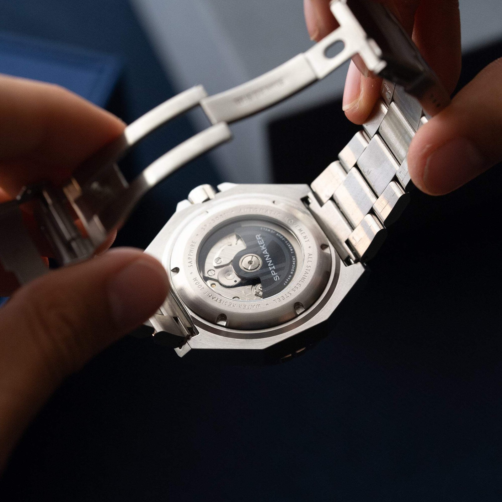 Spinnaker Dumas Gray Dial / Orange / Stainless Steel | Gray Dial 44mm Japanese A