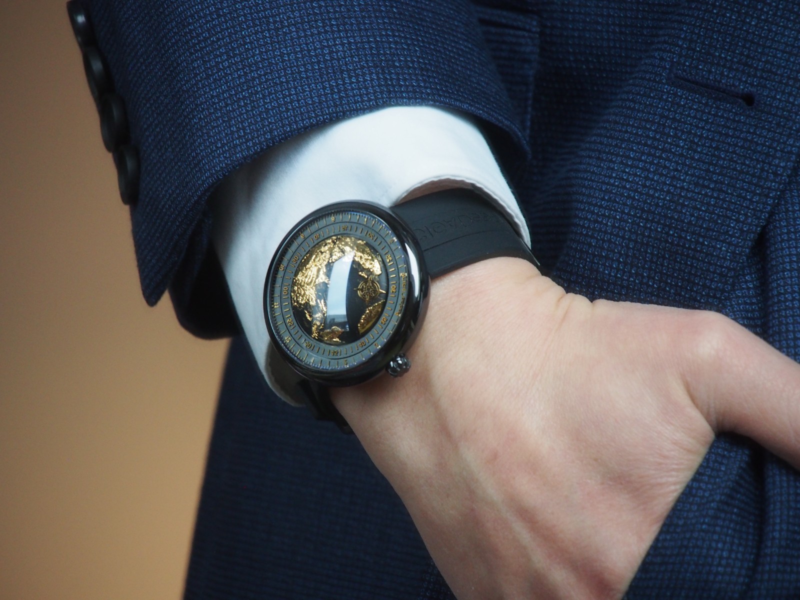 CIGA design Blue Planet Gilded Age Gold Plated Dial GPHG Award, EU Warehouse