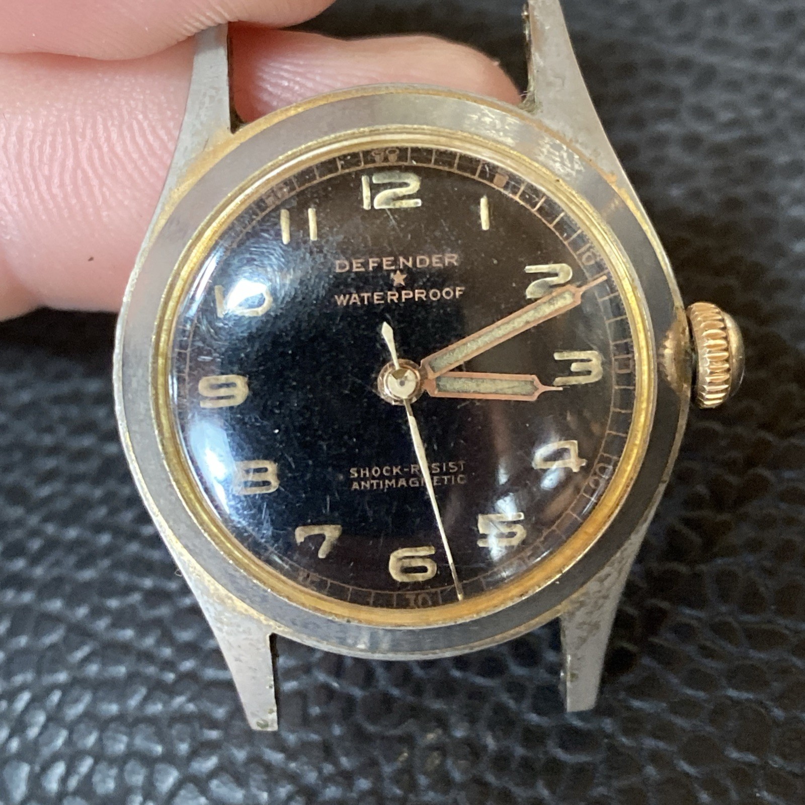 1940s WWII Defender Mechanical Watch Waterproof Shock Resistant Anti-Magnetic