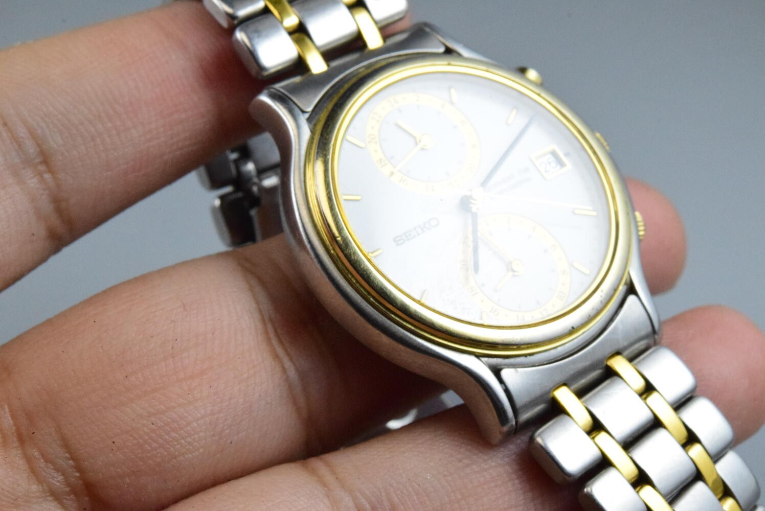 Vintage watch Seiko Equipment for Professional 5T12-7A00 Men Quartz Round 36mm