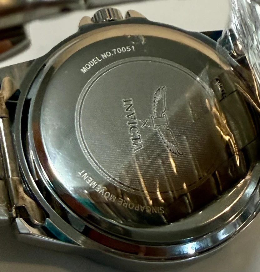 Invicta 70051 Specialty I Men 42mm Silver Tone Dial Steel Quartz Bracelet Watch