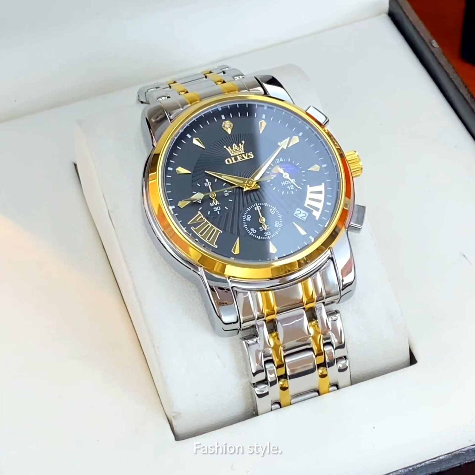 OLEVS 2892 Luminous Multifunctional Male Gift Top Quality Casual Quartz Watch
