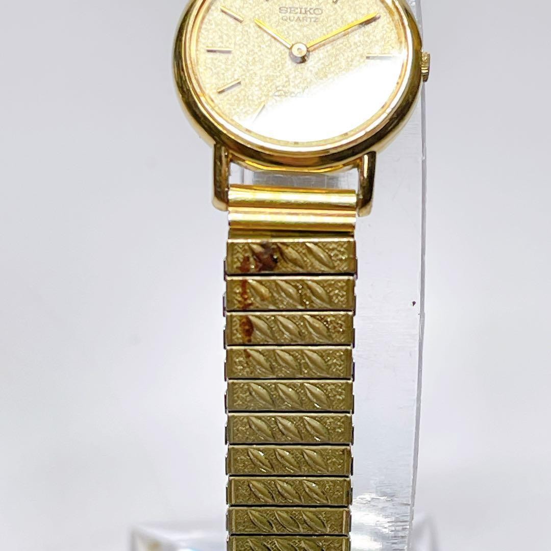 SEIKO Exceline Women’s Quartz Watch, New Battery, Gold, 114