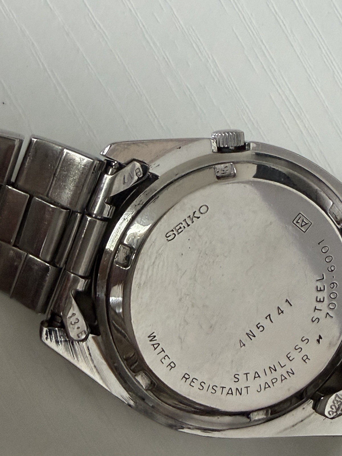 Seiko 5 Men’s Automatic 17J Day/Date Black Dial Steel Bracelet 37mm Watch