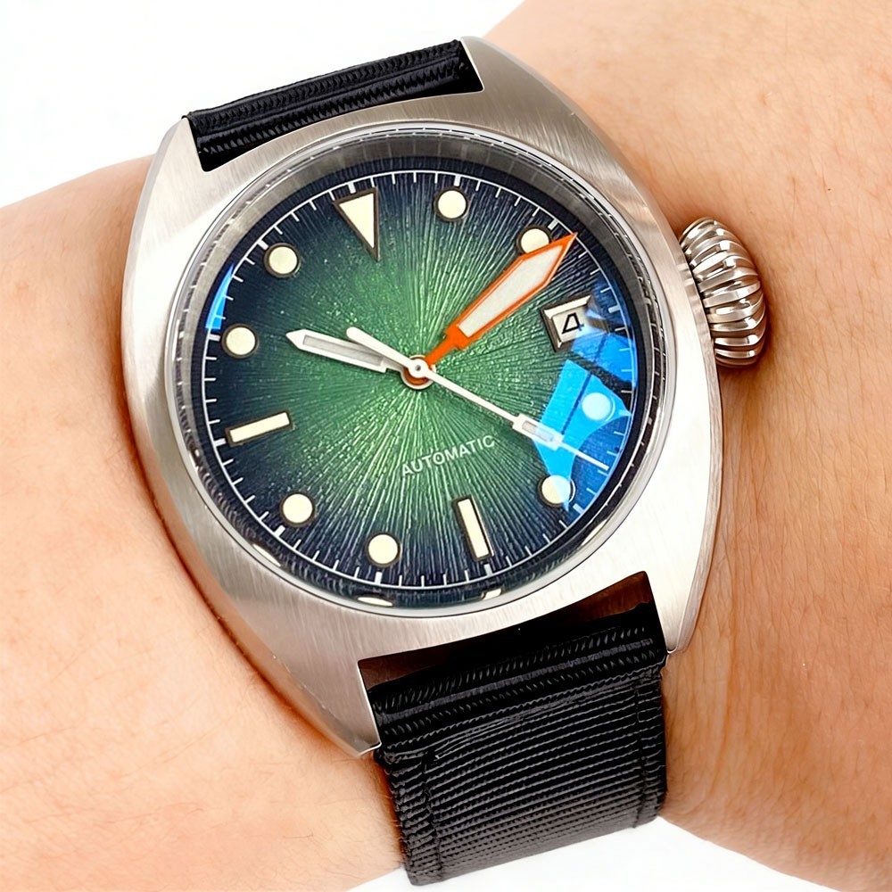 Tandorio 36mm Sapphire Glass Automatic Men’s Mechanical Watch For Miyota 8215