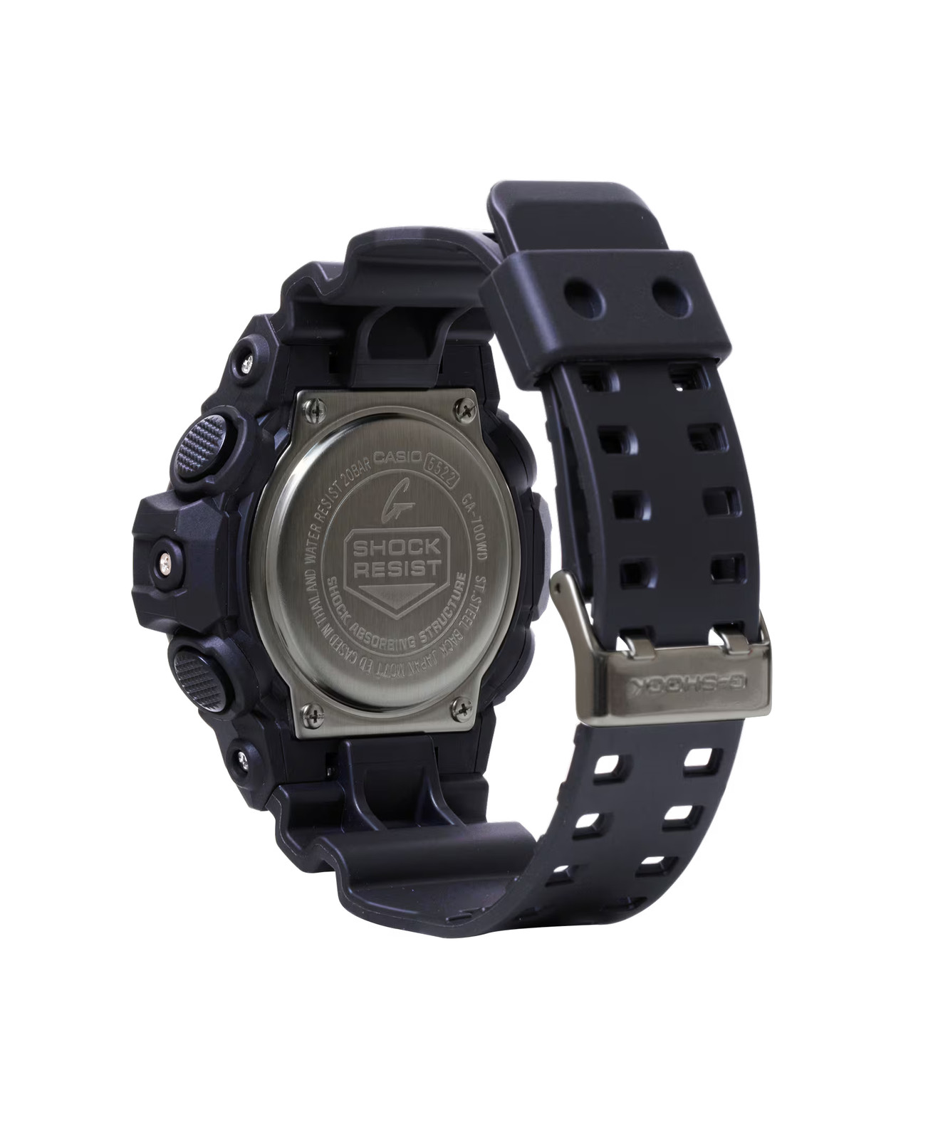 CASIO G-SHOCK GA-700WD-1A GA700WD-1A WHITE DIAL BLACK MEN’S WATCH