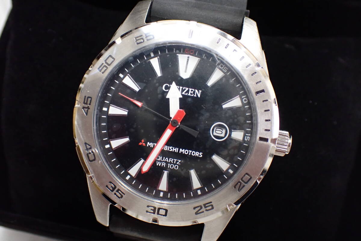 New Citizen x Mitsubishi Motors Collaboration Watch Quartz WR100 1112 S118999 Wr