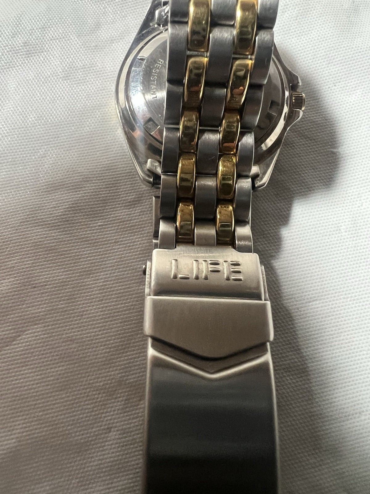 LIFE, Classic design navy blue, date, rotating bezel,Super Luminous,WR50M,St/Ste