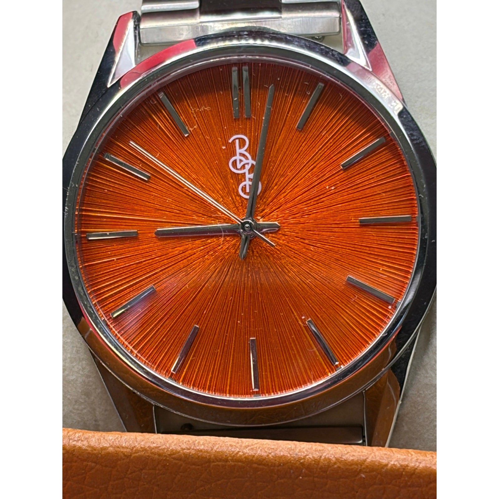 The Beyond Boring Watch CompanyOrange Sunburst Dial
