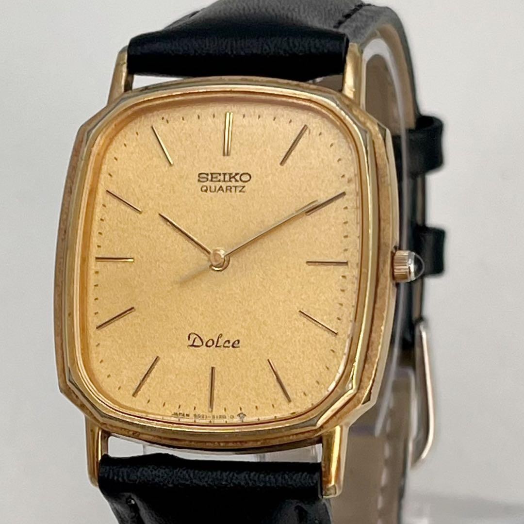 Seiko Dolce 9521-5120 Gold Men’s Wristwatch Used Tested From Japan