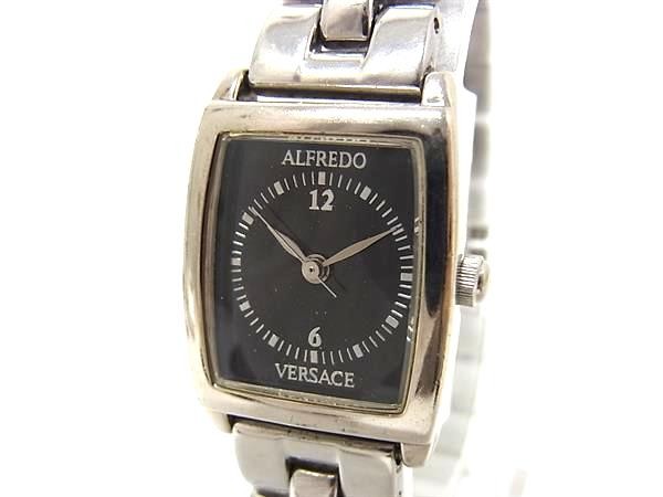 [A1R] Alfredo Versace Silver Black Dial Stainless Steel Quartz Watch [u8p]