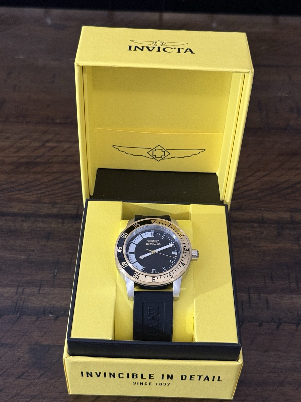 Invicta Specialty Compass 34097 Men’s Watch – 45mm. Black, Gold NEW W/BOX